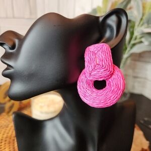 Woven Pink Doorknockers